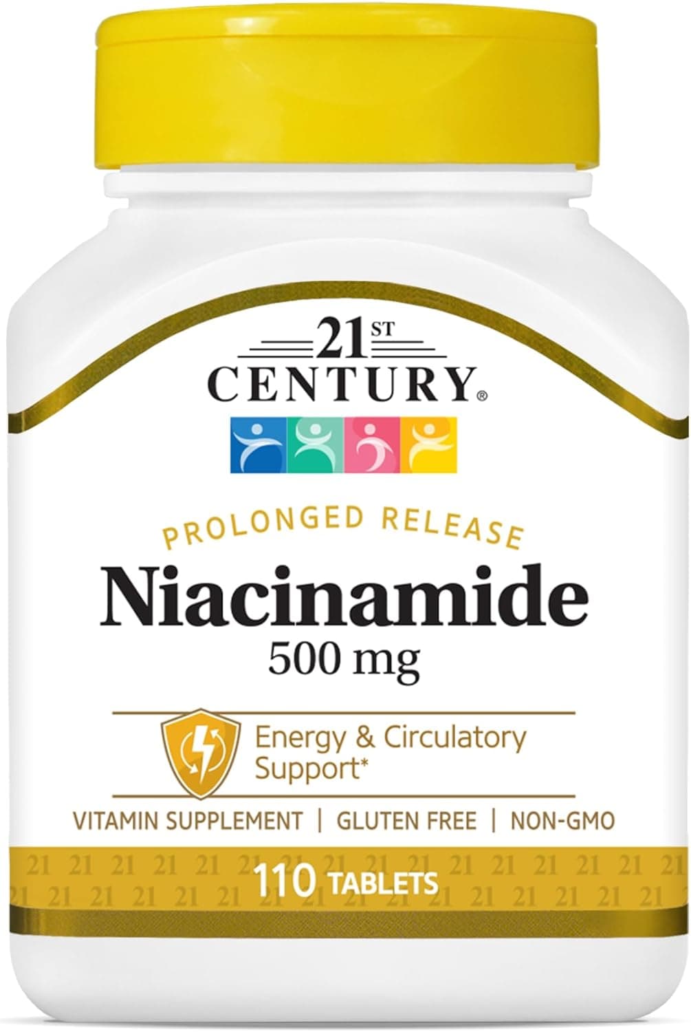 21st Century Niacinamide 500 mg Libração Prolongada Tablets, 110-Comprimidos