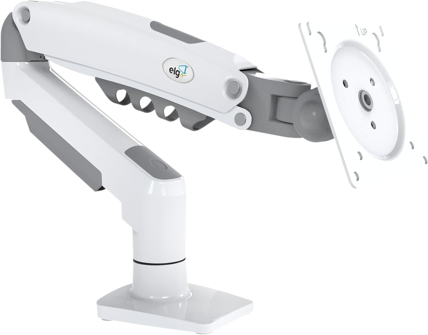 Suporte Articulado de Mesa com Pistão a Gás para Monitores de 17' a 35' Branco - F80W ELG