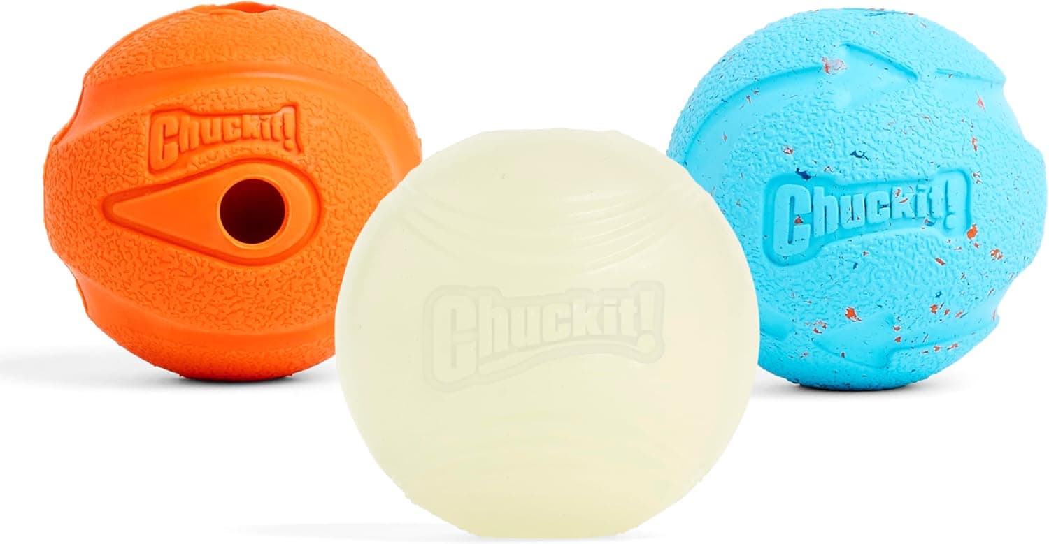 Chuckit Fetch Medley: Kit Completo com 3 Bolas Especializadas para Cães