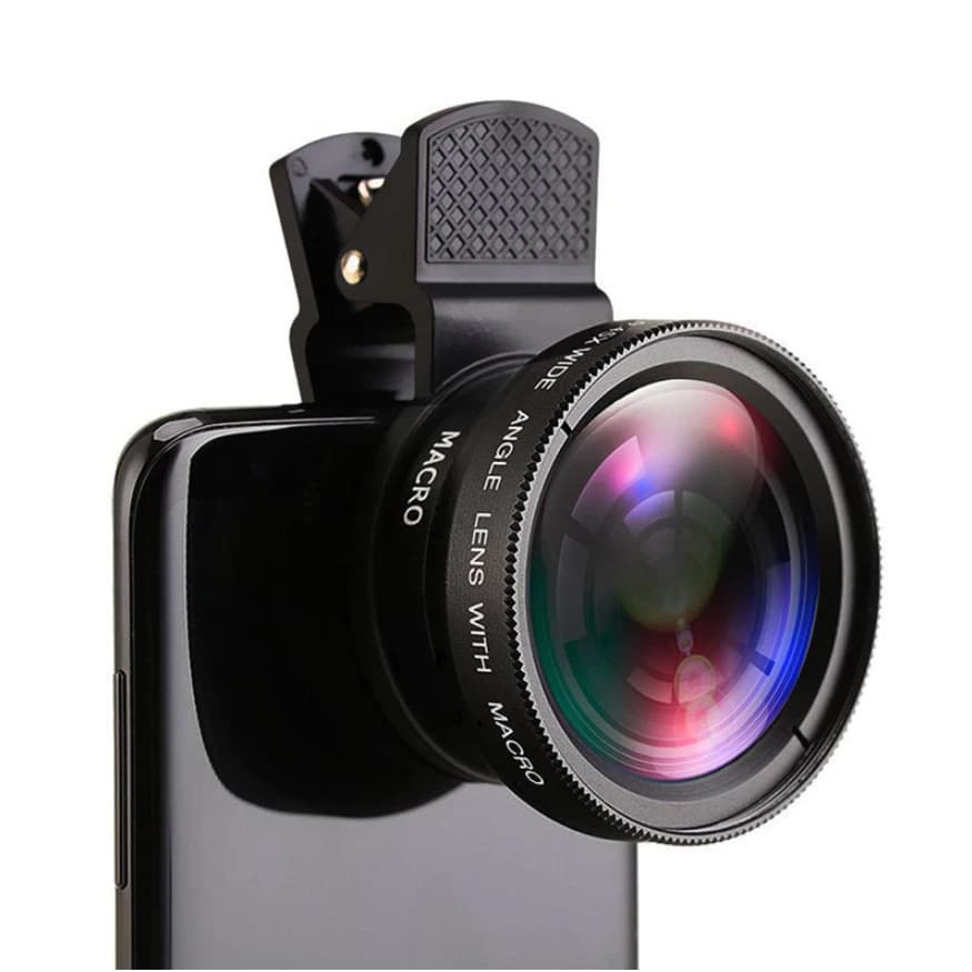 Kit Lentes GS 2 em 1 - Macro 12.5x + Grande Angular 0.45x para Smartphone